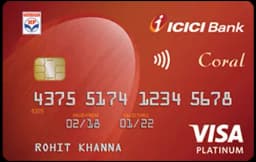 ICICI Bank HPCL Coral Credit Card card art