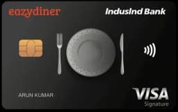 Eazydiner Indusind Bank Credit Card card art