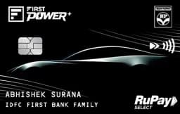 IDFC HPCL First Power Plus Credit Card card art