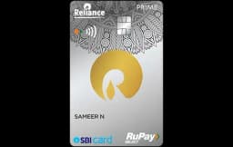 Reliance SBI Card Prime card art