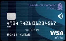 Standard Chartered Priority Visa Infinite Credit Card card art