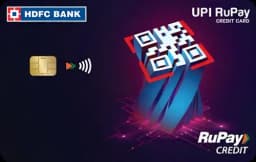 HDFC Bank UPI Rupay Credit Card card art