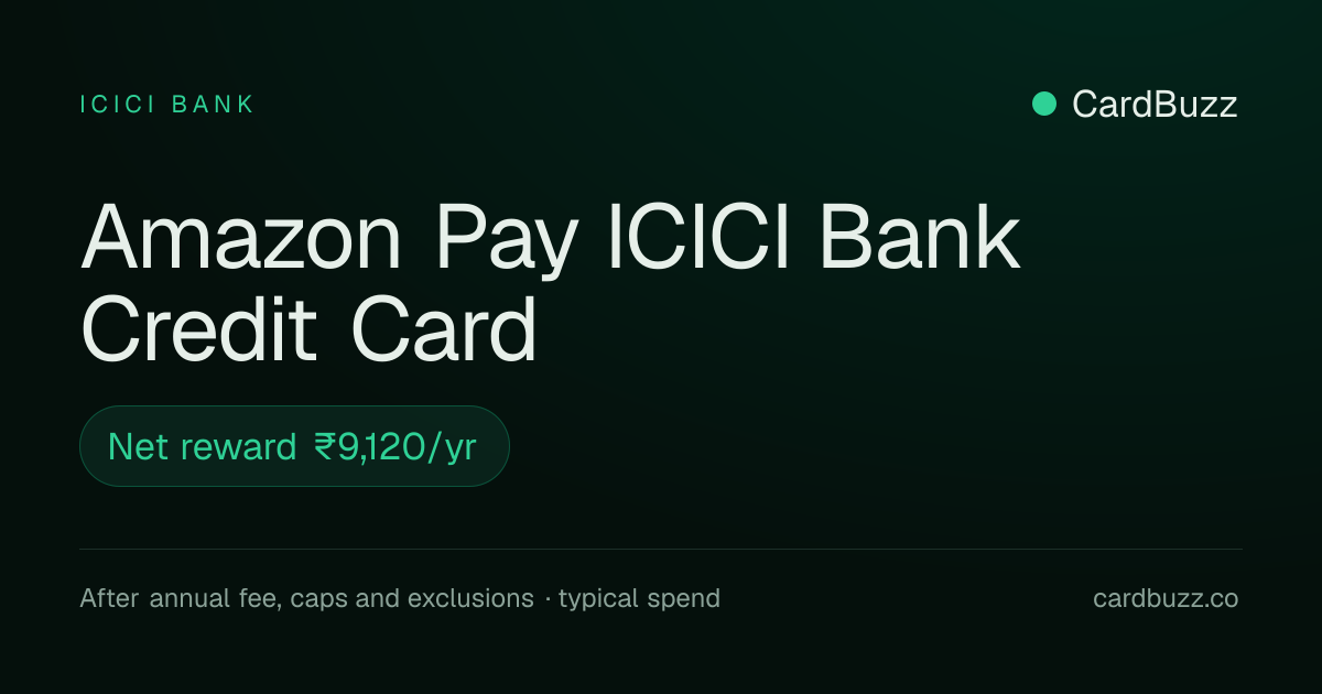 Amazon Pay ICICI Bank Credit Card: Fees & Rewards | CardBuzz